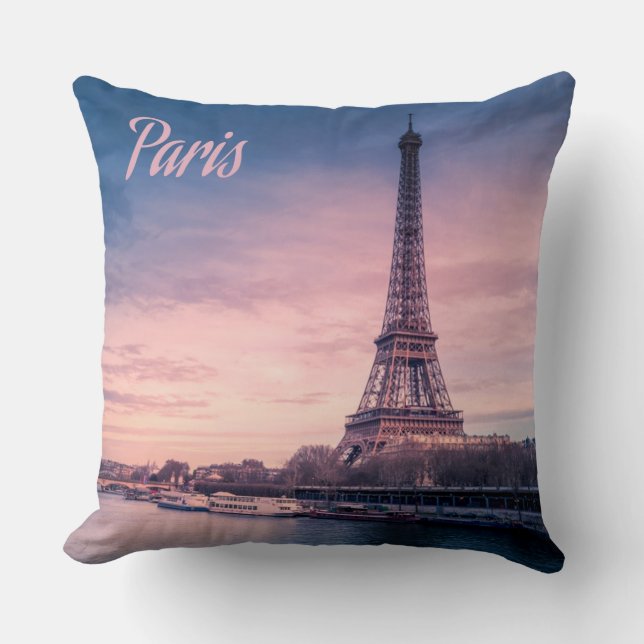 Paris-Frankreich-Eiffelturm Kissen (Vorderseite)