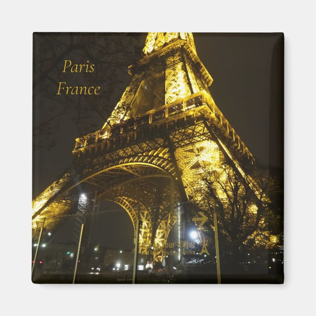 Paris Frankreich Eiffelturm. Magnet (Vorne)