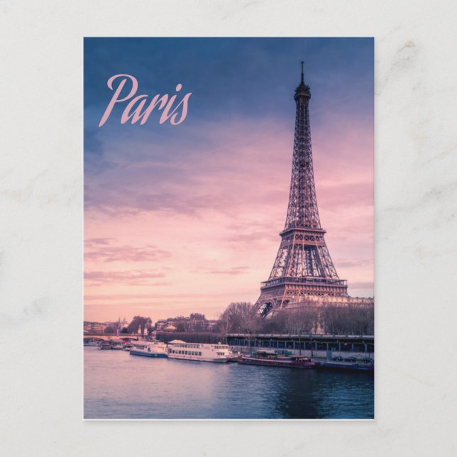 Paris-Frankreich-Eiffelturm Postkarte (Vorderseite)