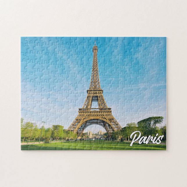 Paris, Frankreich | Eiffelturm Puzzle (Horizontal)