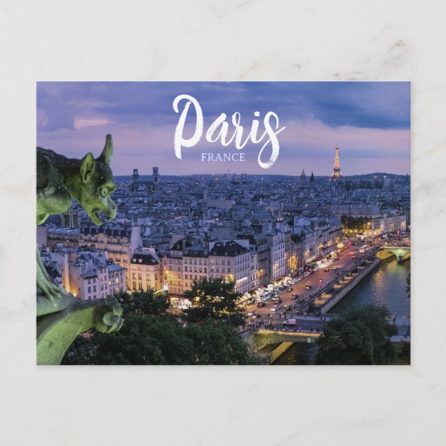 Paris Frankreich Eiffelturm Reise Postkarte (Vorderseite)