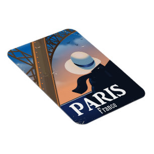 Paris-Frankreich-Eiffelturm-Reiseplakat Magnet