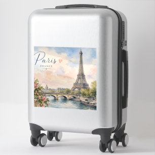 Paris Frankreich Eiffelturm Seine Fluss Aufkleber