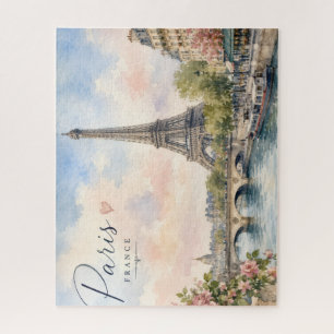 Paris Frankreich Eiffelturm Seine Fluss Puzzle