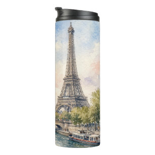 Paris Frankreich Eiffelturm Seine Fluss Thermosbecher