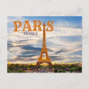 Paris Frankreich - Eiffelturm Vintag Postkarte