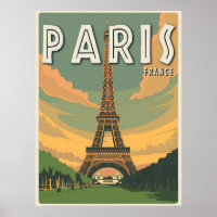 Paris Frankreich Eiffelturm Vintage Reise