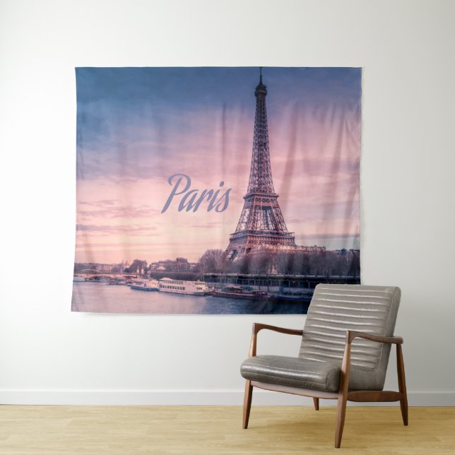 Paris-Frankreich-Eiffelturm Wandteppich (Beispiel (Horizontal))