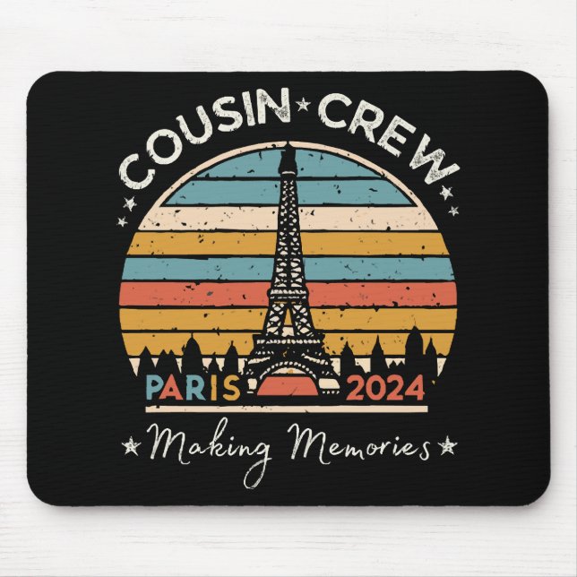 Paris Frankreich Erinnerungen 2024 Mousepad (Vorne)