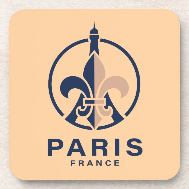 Paris Frankreich Europa Getränkeuntersetzer (Vorderseite)