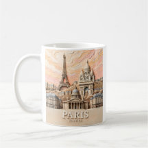 Paris Frankreich Europa Modern Pastell Strukturier