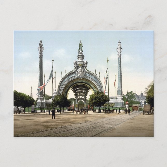 Paris, Frankreich Exposition Universell 1900 Postkarte (Vorderseite)