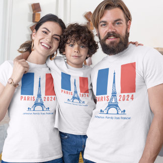 Paris Frankreich Familienurlaub Souvenir T-Shirt