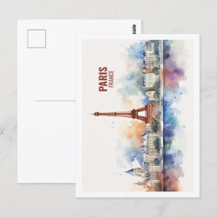 Paris Frankreich Fantastischer Ausflugsort Waterco Postkarte