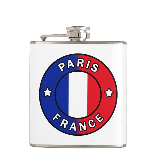 Paris Frankreich Flachmann (Vorderseite)