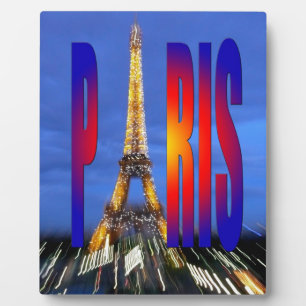 Paris Frankreich Fotoplatte