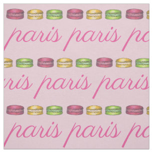 Paris Frankreich Französische Food Pink Macaron Co Stoff
