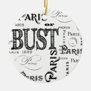 Paris Frankreich - Geschenke und Souvenirs Keramikornament