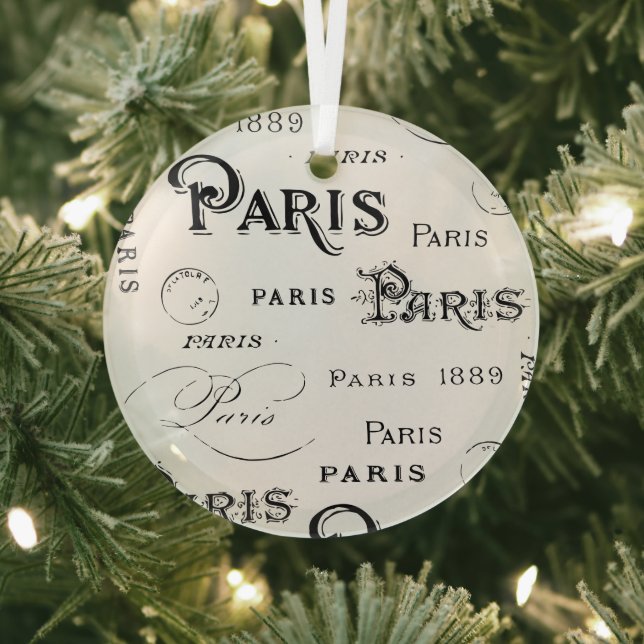 Paris Frankreich - Geschenke und Souvenirs Ornament Aus Glas (InSitu)