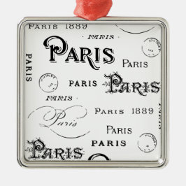 Paris Frankreich - Geschenke und Souvenirs Ornament Aus Metall