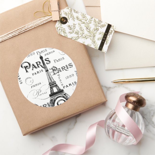 Paris Frankreich - Geschenke und Souvenirs Runder Aufkleber (Schenken)