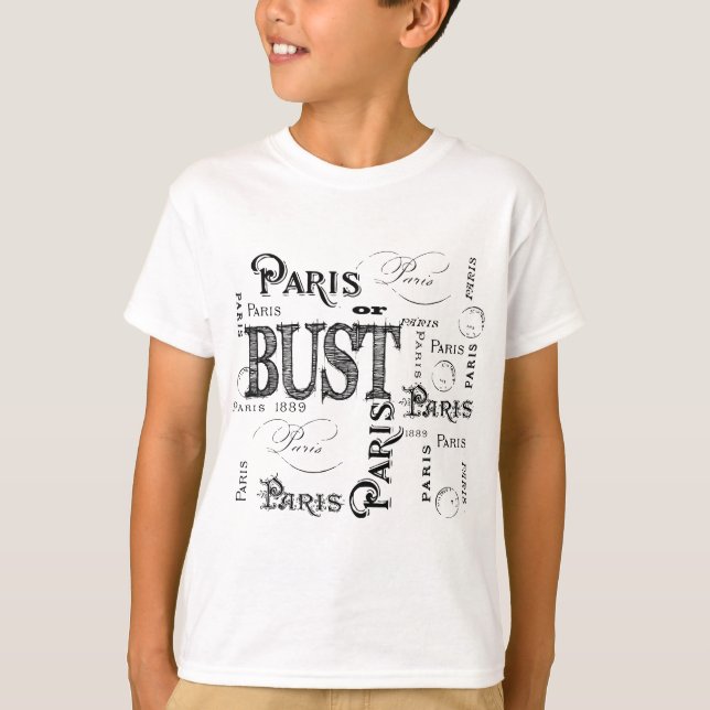 Paris Frankreich - Geschenke und Souvenirs T-Shirt (Vorderseite)