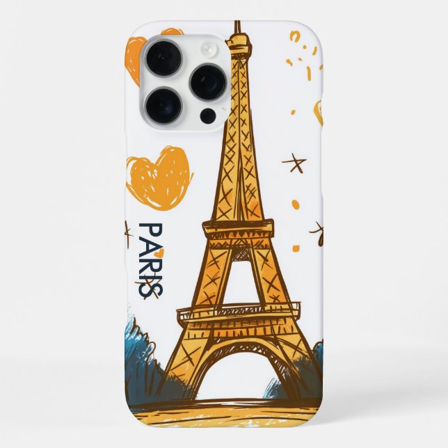 Paris Frankreich iPhone Hülle (Rückseite)