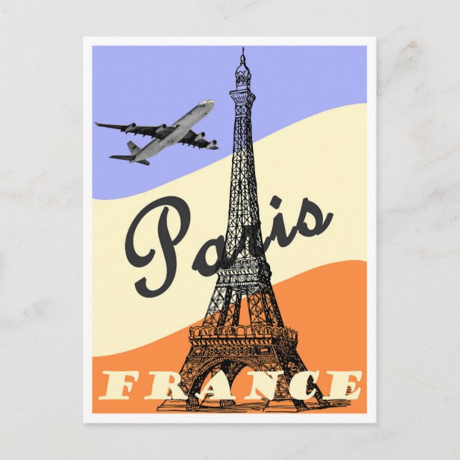 Paris Frankreich Jahrtausende Reise Postkarte (Vorderseite)