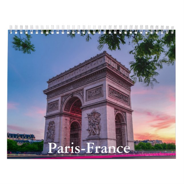 Paris-Frankreich-Kalender Kalender (Titelbild)