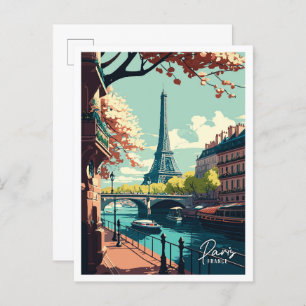 Paris Frankreich Kunst, Jahrgang Reise Postkarte