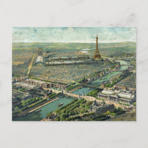 Paris Frankreich Landschaft 1889 Postkarte