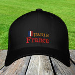 Paris & Frankreich Mode / Patriots der französisch Bestickte Baseballkappe<br><div class="desc">Stickereihats: Frankreich & Paris,  Französisch Flag-Baseball / LKW-Hüte für Frances Patriots - Liebe mein Land,  Reisen,  Urlaub / Sportfans</div>