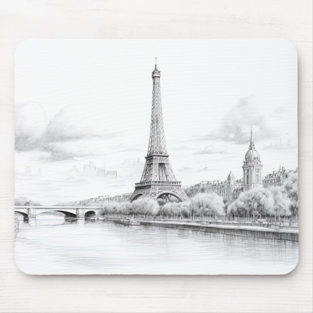 Paris Frankreich Mousepad (Vorne)