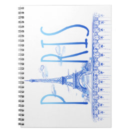 Paris, Frankreich Notebook Notizblock
