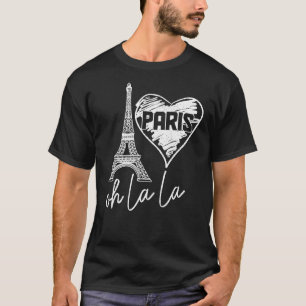 Paris Frankreich Oh La Eiffel Tower Niedlich 1 T-Shirt