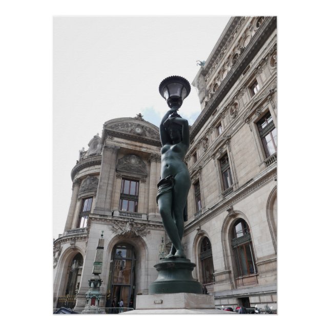 Paris. Frankreich. Palais Garnier Poster (Vorderseite)
