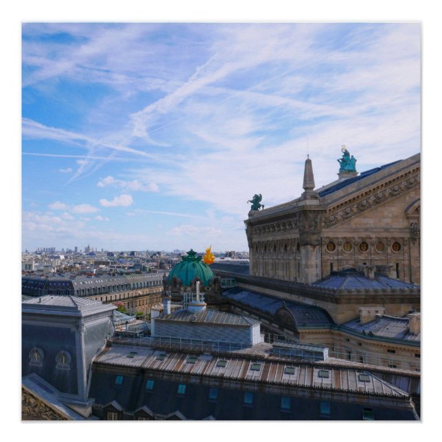 Paris. Frankreich. Palais Garnier Poster (Vorderseite)