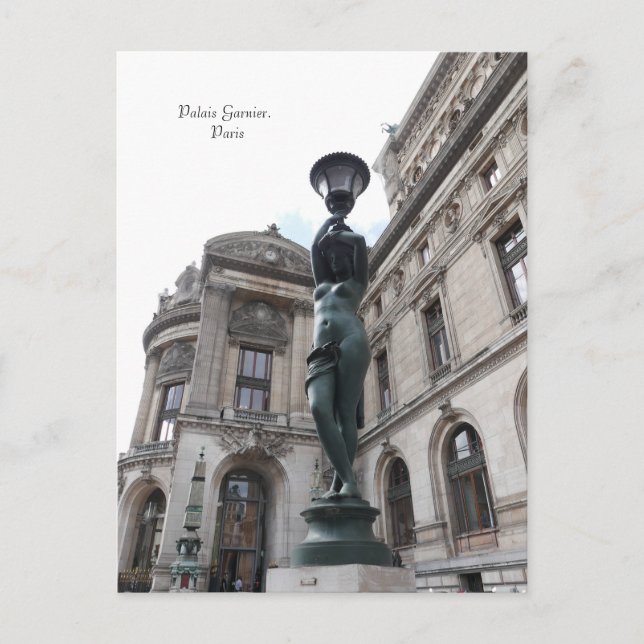 Paris. Frankreich. Palais Garnier Postkarte (Vorderseite)