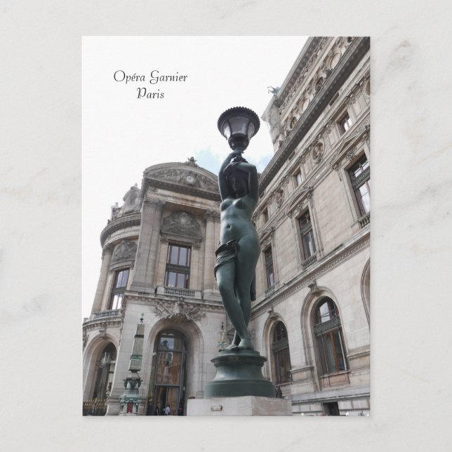 Paris. Frankreich. Palais Garnier Postkarte (Vorderseite)