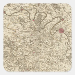 Paris Frankreich Quadratischer Aufkleber