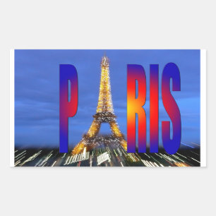 Paris Frankreich Rechteckiger Aufkleber
