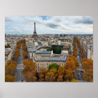 Paris Frankreich Reise Eiffelturm Goldener Herbst 