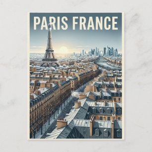 Paris Frankreich Reise  Postkarte