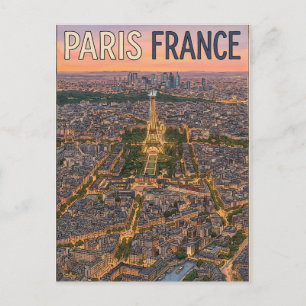 Paris Frankreich Reise  Postkarte