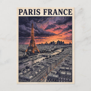 Paris Frankreich Reise Postkarte