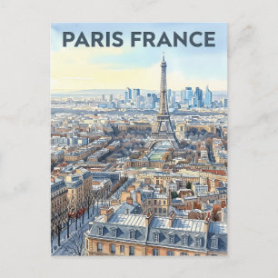 Paris Frankreich Reise Postkarte