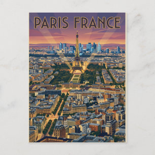 Paris Frankreich Reise  Postkarte