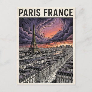 Paris Frankreich Reise Postkarte