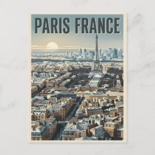 Paris Frankreich Reise  Postkarte