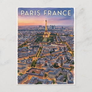 Paris Frankreich Reise  Postkarte
